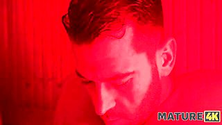 Over-50 Latina Cougar Seduces a Stranger