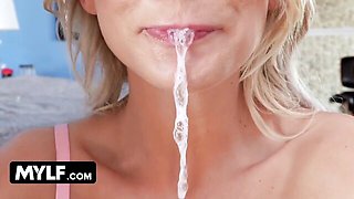 Cherie Deville big tits cum in mouth