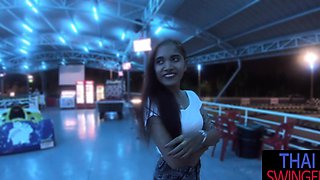 Asian amateur passion in POV clothes play, Thai couple's steamy missionary to doggy style