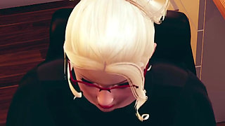 Boss Fucking Secretary After Partners Left the Office