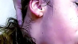 Curvy teen with big tits fingered and fucked by stepfather