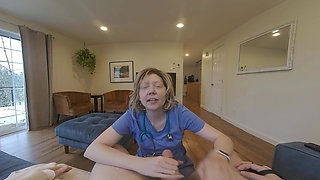 Real Nurse Helps Patient Cum