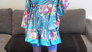 Betty in a Robe & Scarf