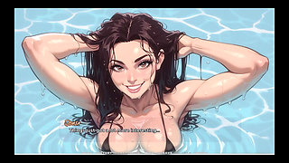 My New Girlfriend [ Taboo Hentai Game ] Ep.51 My Step MILF Invite Me to a Sexy Pool Party with the Neighbors!