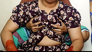 I squeezed Nadiya's milk while doing a story - Hot Bangladeshi Couple
