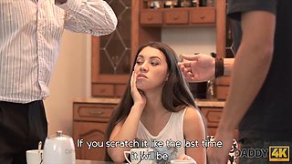 Nice Dad And Young Girl Sex Ends With Cumshot On Her Ass - Tiffany Doll