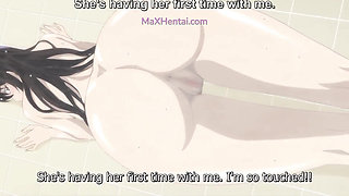 First Time Having Sex Secretly in the Public Woman's Bathroom (Uncensored) Eng Sub