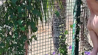 Mature Swingers Outdoor Tennis Court Reverse Gangbang