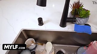 MILF Step Mom Krystal Sparks Gets Drenched in Milk and Stuffed with Big Cock by Jayden Marcos