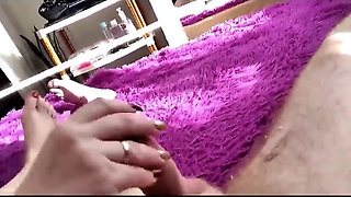 Two Blowjob Performances in Close-up From a Mature Russian Beauty in Different Images: Blonde and Redhead...