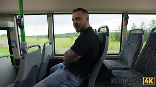 Mature4k. hot and leaking xxx in the bus