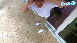 Big Tits Blonde MILF Spitroasted in a Rough Threesome on the Beach