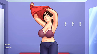 Summertime Saga - Gameplay - Roleplay - Debbie Wears Bikini