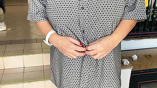 Blonde Mature Aunty Sandra Shows Off Her Big Natural Tits in a Girdle