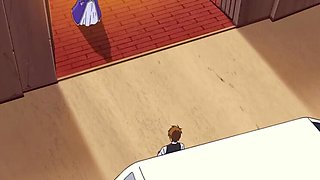 Hentai Nun With Big Tits Gets Anal Sex From Teen Student In Church