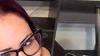 Sexy Italian Teacher Class Ends in Foot Worship and Footjob with Sexy Full of Cum