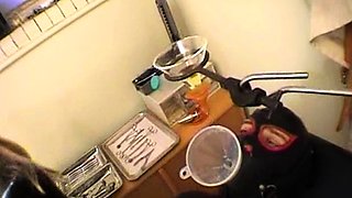 Fetish princesses in latex using bdsm toys