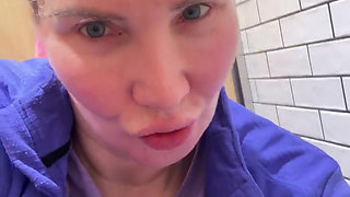 Public Toilet Play Risky Pee