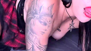 I Caught My Gothic BBW Stepsister, and We Had Interracial Sex with My BBC Until I Came in Her Mouth!