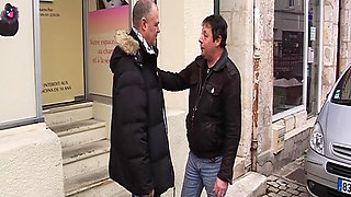 France Babe Eating Cum in Sex Store