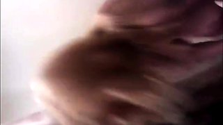 Shaving my cunt, stepson watching