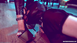 Miss Paris Dominates Her Slave,throat Fucking with the Butt Plug