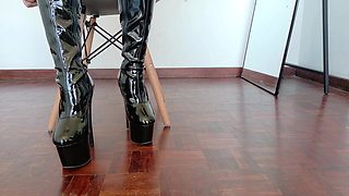 Police Outfit and Boots Asmr