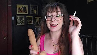 Ms. Thrope Smokes and the Smoking Mouth Dildo