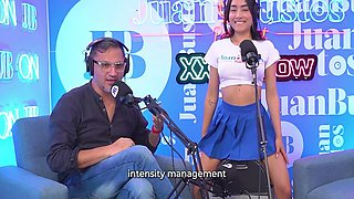 Petite Colombian Mayraoficial Is A Nympho Who Cums On The Sybian Machine Podcast With Juan Bustos