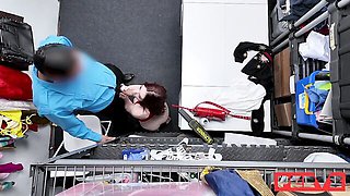 Sex on the office table with a sweet redhead Nala Brooks