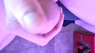 Cumming in RGB under the desk