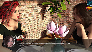 Reunion 17: Jhon Agrees to Steamy Dinner Date with Busty Amy & Rachel - Threesome Tease & Seduction Begins (vn Gameplay)