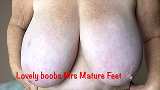 Mrs Mature Feet in Sexy Long Leg Panties