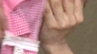 Threesome fuck with two hot lesbians at the barn