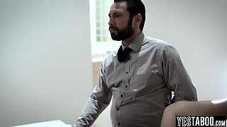 Small bore virgin teenage rode by therapist
