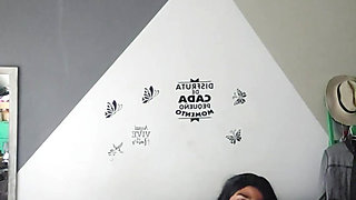 Crossdresser wearing lingerie for first time