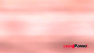 Kira Parvati lets five guys destroy her ass & pussy then drinks