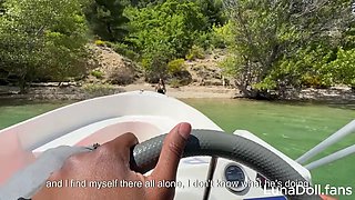 A Handsome Black Guy Destroys my Pussy on his Boat. I suck his on the Lake !!!