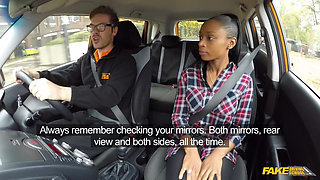 Fake Driving College - Fake Driving College Examiner Trades a Make-up Test for a Hot All-girl Pussy Eating Session