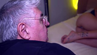 Skinny step cousin snuck and fucked her ex bf, in the same bed she laid