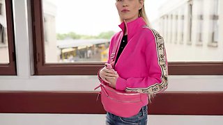 GERMAN SCOUT - Skinny blonde Nela Decker First Time Squirt