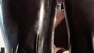 Dominafire in Latex Anal Fisting Sissy