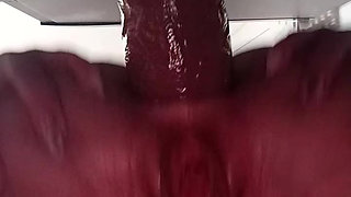 Close-up Anal Deep Dildo