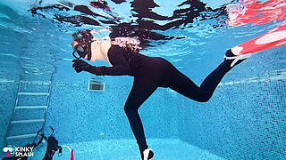Underwater Scuba Date in My Tight Wetsuit: 2nd Date Cum Play