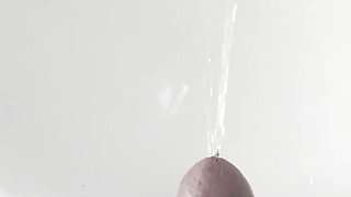 Tight Cock Pisses in Sink