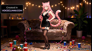 Anime Cat Girl Hentai After Party Sex - Neko Girl Erotic Audio For Men - AI Generated Hentai