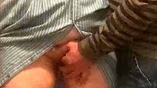 Random Old Stranger  Fingering Slut Girl In Public