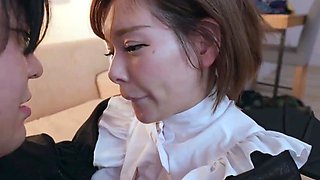 Small tit GF gives POV blowjob on my denim