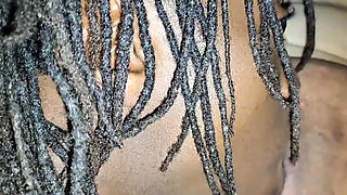 Legs up Sexy Black Man Face Buried Deep in There Eating My Pussy