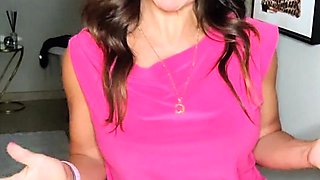 Busty brunette solo masturbation